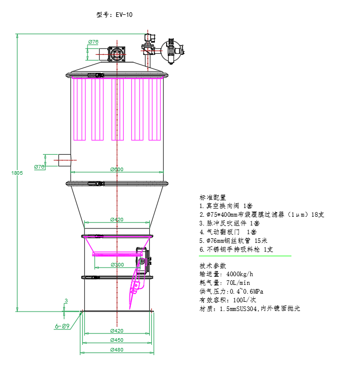 电动式真空上料机